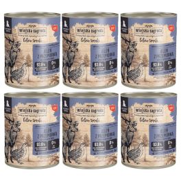 WIEJSKA ZAGRODA Leśne smaki Jeleń z przepiórką mokra karma dla szczeniąt 6x800 g