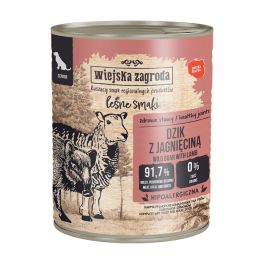 WIEJSKA ZAGRODA Leśne smaki Dzik z jagnięciną mokra karma dla psów starszych 800 g