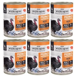 WIEJSKA ZAGRODA Monobiałkowa Indyk mokra karma dla szczeniąt 6x400 g