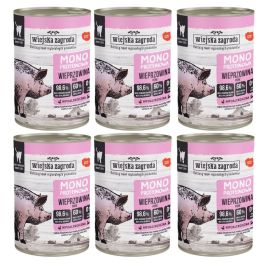 WIEJSKA ZAGRODA Monobiałkowa Wieprzowina mokra karma dla kotów 6x400 g