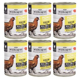WIEJSKA ZAGRODA Monobiałkowa Kurczak mokra karma dla kotów 6x400 g