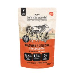 WIEJSKA ZAGRODA Superfoods Wołowina z cielęciną i kocimiętką mokra karma dla kota 100 g