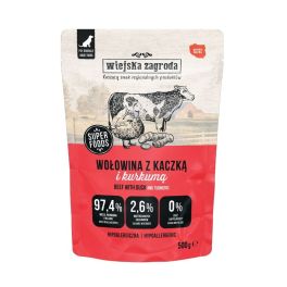 WIEJSKA ZAGRODA Duo Wołowina z kaczką mokra karma dla psa 500g