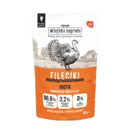 WIEJSKA ZAGRODA Fileciki Indyk mokra karma dla kota 85 g