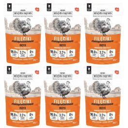 WIEJSKA ZAGRODA Fileciki Indyk mokra karma dla kota 6x85 g