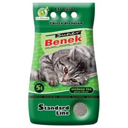 BENEK Super standard Żwirek bentonitowy zielony las 10 l (5 l x 2)