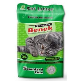 BENEK Super standard Żwirek bentonitowy zielony las 50 l (25 l x 2)
