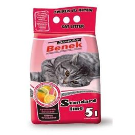 BENEK Super standard Żwirek bentonitowy cytrusowa świeżość 5 l