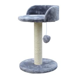KATIDO Drapak słupek z legowiskiem dla kota 47 cm szaro-niebieski