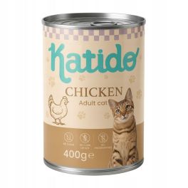 KATIDO Adult Cat Chicken 400 g kurczak z olejem z łososia dla kotów