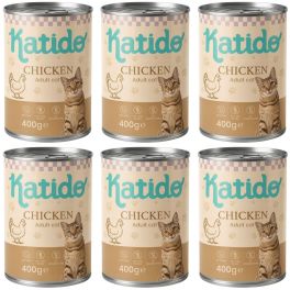 KATIDO Adult Cat Chicken 6x400 g kurczak z olejem z łososia dla kotów