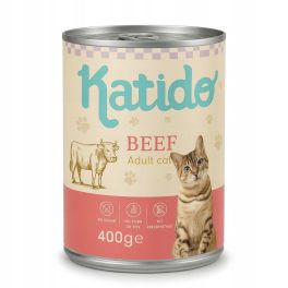KATIDO Adult Cat Beef 400 g wołowina z olejem z łososia dla kotów