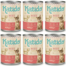 KATIDO Adult Cat Beef 6x400 g wołowina z olejem z łososia dla kotów