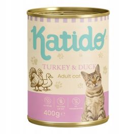 KATIDO Adult Cat Turkey and Duck 400 g indyk i kaczka z olejem z łososia dla kotów
