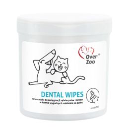 OVER ZOO Dental Wipes chusteczki do pielęgnacji zębów dla psa i kota 50 szt.