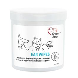 OVER ZOO Ear Wipes chusteczki do pielęgnacji uszu dla psa, kota i gryzoni 50 szt.