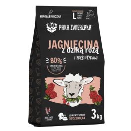 PAKA ZWIERZAKA Karma sucha Jagnięcina i dzika róża Puppy dla szczeniąt L 3 kg