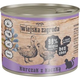 WIEJSKA ZAGRODA Adult Kurczak z kaczką 200 g puszka dla kota