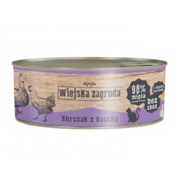 WIEJSKA ZAGRODA Adult Kurczak z kaczką 85 g puszka dla kota