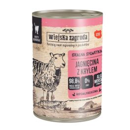 WIEJSKA ZAGRODA Jagnięcina z krylem 400g puszka dla kota