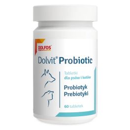 DOLFOS Dolvit Probiotic Mini 60 tabl. probiotyk dla psów i kotów