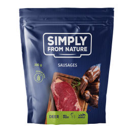 SIMPLY FROM NATURE Naturalne kiełbaski z mięsem jelenia 300 g