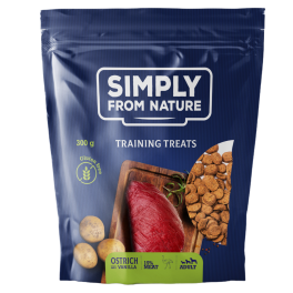 SIMPLY FROM NATURE Przysmaki treningowe z mięsem strusia i wanilią 300 g