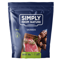 SIMPLY FROM NATURE Naturalne kiełbaski z wołowiną 200 g