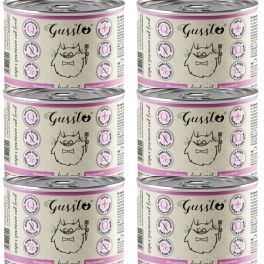 GUSSTO Cat Fresh Goat mokra karma dla kotów z koziną 6x200g