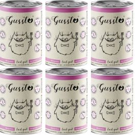 GUSSTO Cat Fresh Goat mokra karma dla kotów z koziną 6x400g
