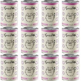 GUSSTO Fresh Goat 12x400 g świeża kozina, monoproteinowa mokra karma dla kotów