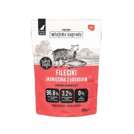 WIEJSKA ZAGRODA Monoproteinowa Fileciki Jagnięcina z łososiem 280 g mokra karma dla psa