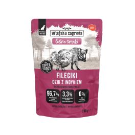 WIEJSKA ZAGRODA Monoproteinowa Fileciki Dzik z indykiem Leśne smaki 280 g mokra karma dla psa