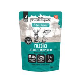 WIEJSKA ZAGRODA Monoproteinowa Fileciki Jeleń z tuńczykiem Leśne smaki 280 g mokra karma dla psa