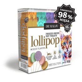 DR MALOU Lollipop Mixed Flavor Lizaki liofilizowane mięsne dla kotów 25g (15 szt)