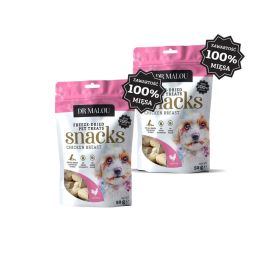 DR MALOU Mięsne kostki 100% liofilizowanej piersi z kurczaka 2x50g przysmaki dla psów