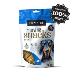DR MALOU Mięsne kostki 100% liofilizowanego mięsa tuńczyka 50g przysmaki dla psów