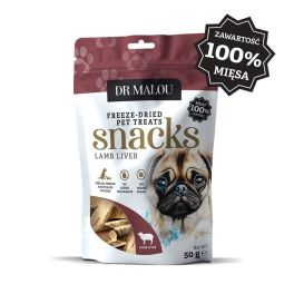 DR MALOU 100% liofilizowana wątroba jagnięca 50g przysmaki dla psów