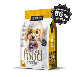DR MALOU Liofilizowana karma Kurczak z dynią 500g sucha karma dla psów