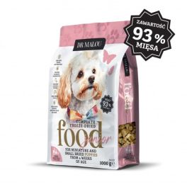 DR MALOU Puppies Liofilizowana karma Kaczka z mlekiem kozim i żółtkiem 1 kg sucha karma dla szczeniąt