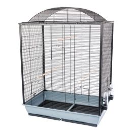 INTERZOO Nicola XL Klatka dla ptaków 78 cm szara