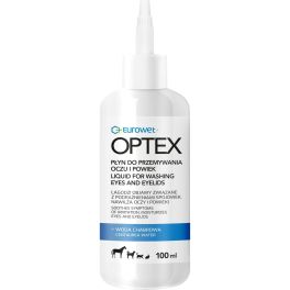 EUROWET Optex 100 ml płyn do przemywania oczu i powiek dla psów i kotów