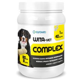 EUROWET Wita-Vet Complex 8G 80 tab. witaminy i minerały dla psów