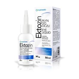 EUROWET Ektozin 50 ml płyn do przemywania oczu dla zwierząt domowych