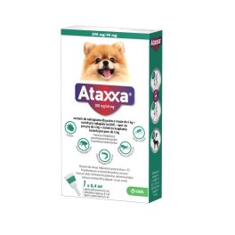 KRKA ATAXXA 200 mg/40 mg roztwór do nakrapiania dla psów o masie do 4 kg - 1 pipeta