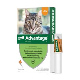 BAYER ADVANTAGE Roztwór do nakrapiania dla kotów do 4 kg (4 x 0,4 ml)