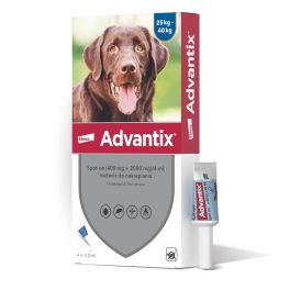 BAYER ADVANTIX Roztwór do nakrapiania dla psów od 25 do 40 kg (4 x 4 ml)