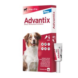 BAYER ADVANTIX Roztwór do nakrapiania dla psów od 10 do 25 kg (4 x 2,5 ml)