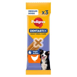 PEDIGREE DentaStix Medium Dog przysmak dentystyczny z kurczakiem dla dorosłych psów średnich ras 3szt. - 77g