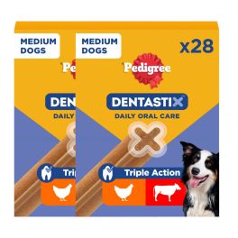 PEDIGREE DentaStix (średnie rasy) przysmak dentystyczny dla psów 52 szt 2x4x180g